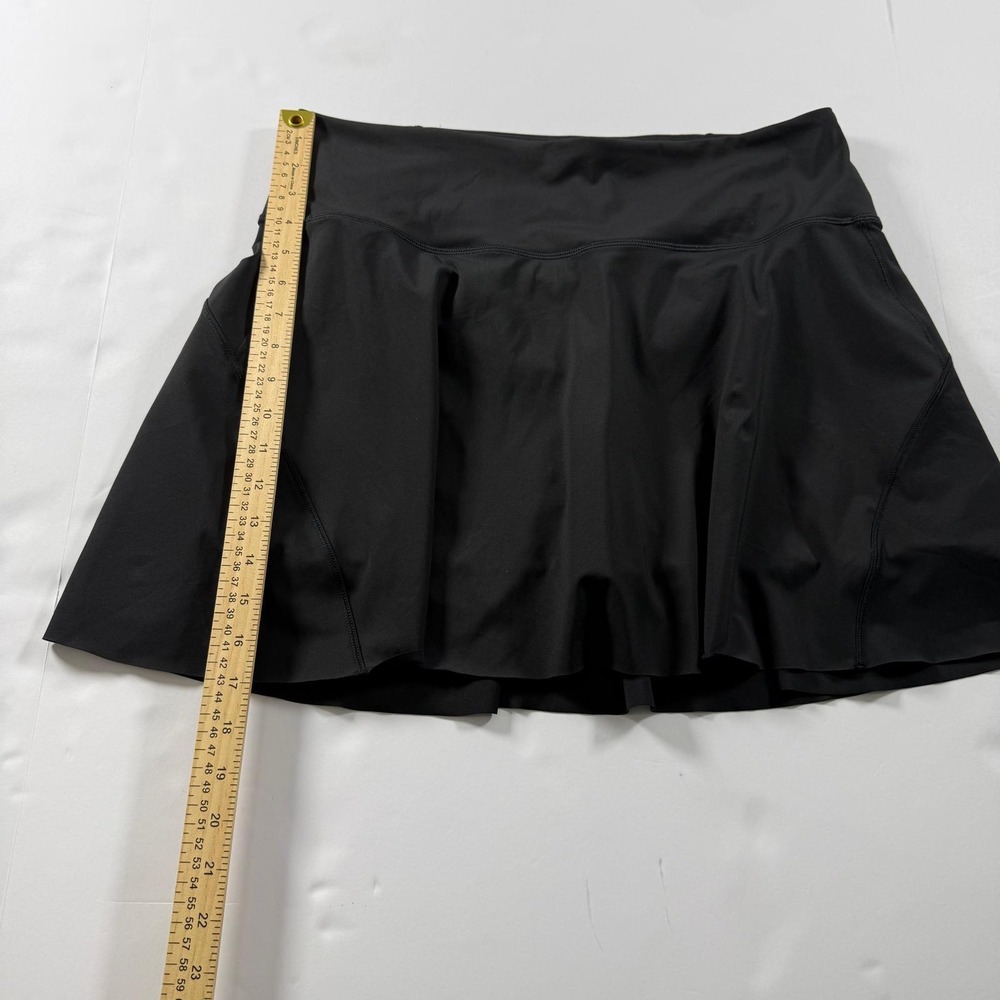 Athleta Ace Tennis Skort 15.5" Black Athletic Skirt with Built-in Shorts Large - Picture 11 of 16